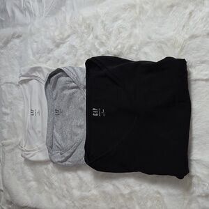 Bundle of Neutral V-neck Tees